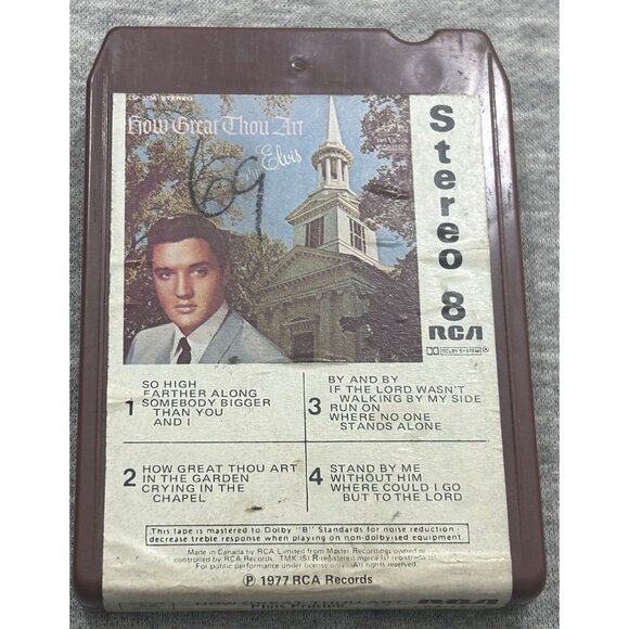 Elvis Presley How Great Thou Art 8 Track Stereo LP Vinyl Record Lebel - Picture 1 of 6
